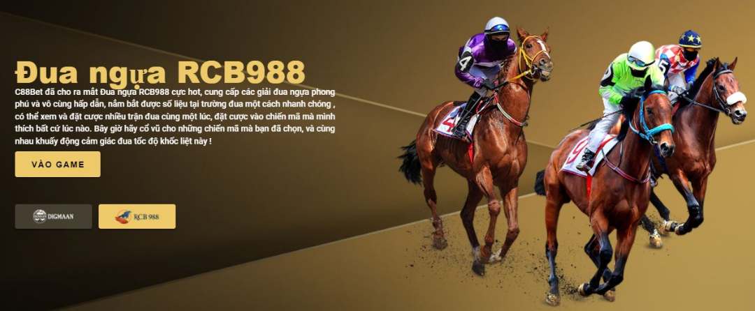 rcb988 là đấu trường đua ngựa huyền thoại trong giới cược thủ